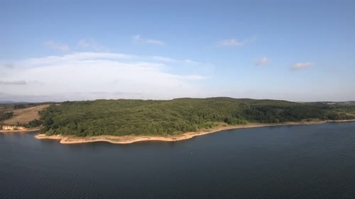 Aerial Lake and Trees