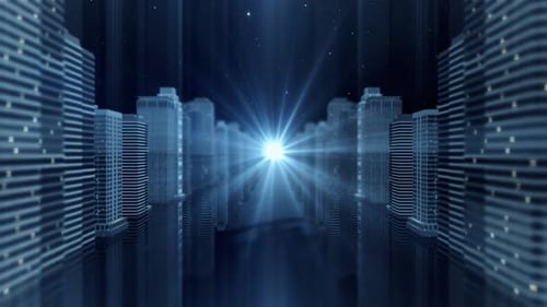 Night City Vj Loop Grunge