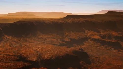 Scenic View of Sunrise in Grand Canyon National Park
