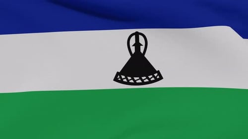 Drapeau Lesotho Patriotisme Liberté nationale Boucle transparente