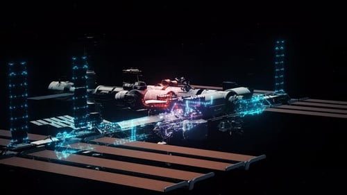 Nasa Iss Station In Outter Space V2 4k