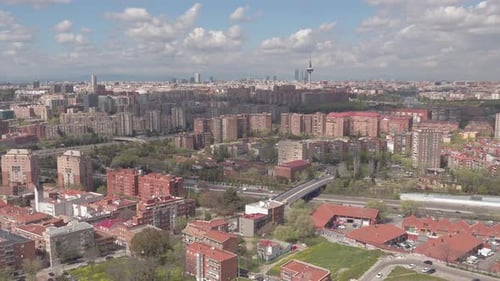 Aerial view in Madrid