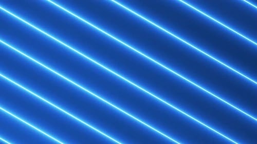 Animated Blue Neon Lines Loopable Background
