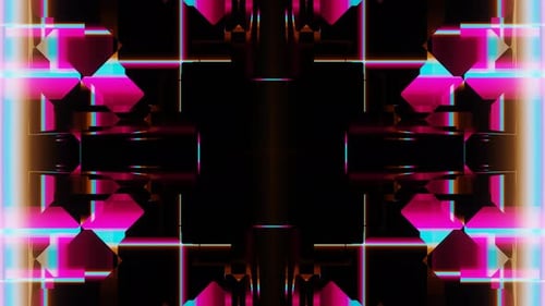 Abstract Neon Background VJ Loop