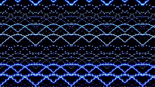 Abstract Blue Geometric Lines Pattern Seamless Loop Background