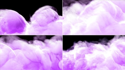 Abstract Purple Fluid Smoke Reveal Transition
