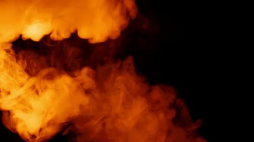 Feuerbrennender Rauchausstrich 2