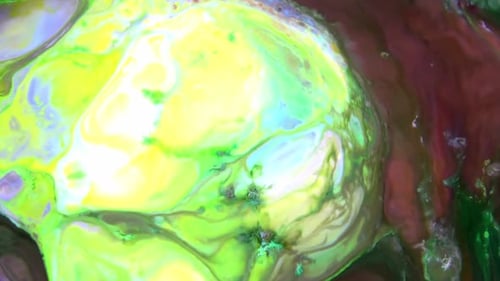 Peinture colorée abstraite, encre, Explode, Diffusion 61