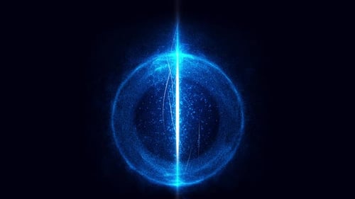 blaue Energiekugel abstrakte Hintergründe