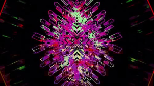 Vj Purple Loop Kaleidoscope With Background HD