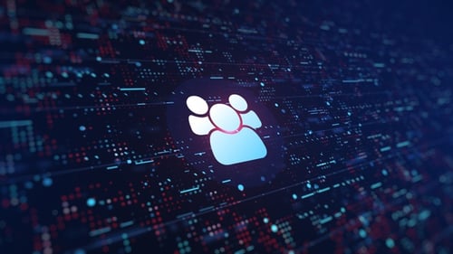 Symbol für Gruppenbenutzer Digitaler Hintergrund