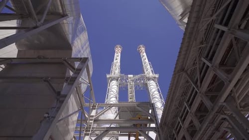 Thermal Power Station chimneys.