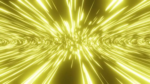 Vj Loop Golden Travel Through The Galaxy Sparks 4K