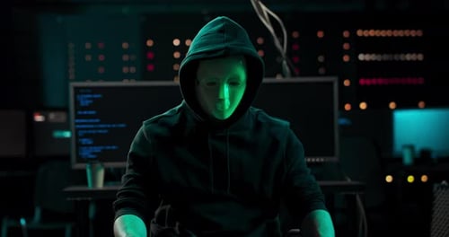 Hacker in Mask Gestures for Silence