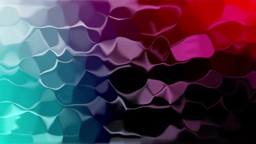 Colorful Fluid Abstract Wave Gradient Loop Background