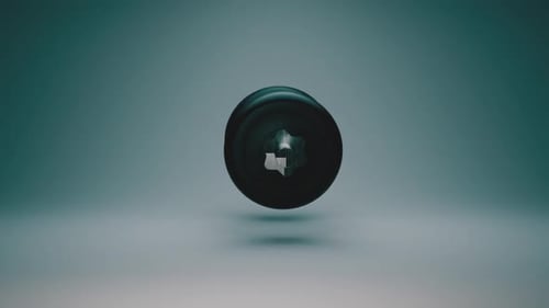 3D Animated Dumbbell Rotation for Fitness and Exercise Videos