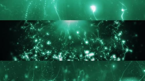 Neuron Lights Particles Widescreen Background