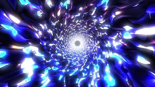 Shimmering Reflective Tunnel Loop