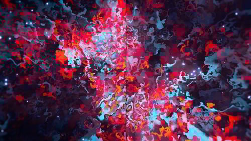 Vibrant Abstract Liquid Art Background Loop