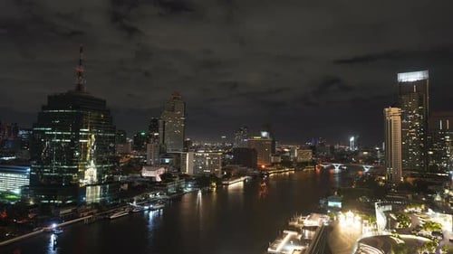 Beautiful building architecture around Bangkok city in Thailand