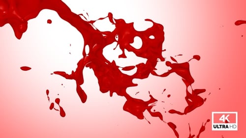 Splash de pintura roja