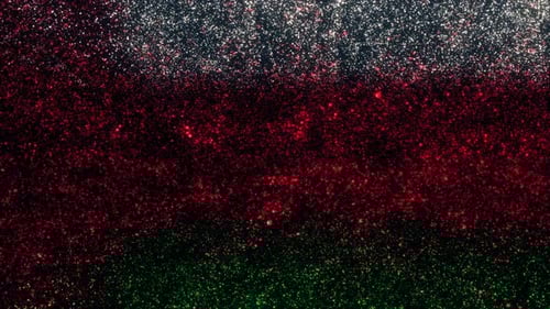 Abstract Shimmering White Red Green Glitter Background