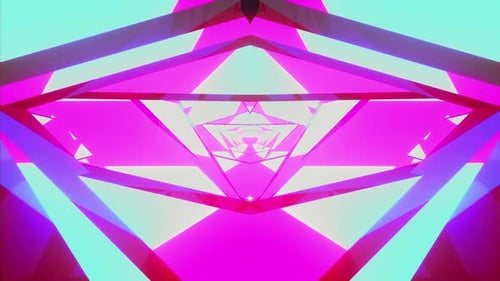 4k Geometric Pink Animated Background