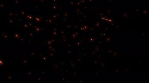 sparks and particles of fire