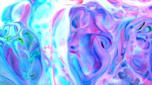 Liquid Colorful Paint Pattens Mix In Slow Motion 70