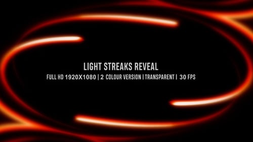 Neon Light Streaks Reveal and Transition Effects