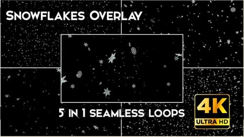 Animated Snow Overlays for Winter and Holiday Scenes