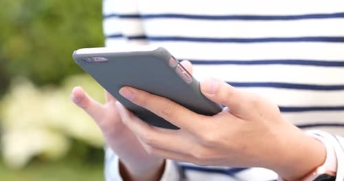 Woman use of smart phone
