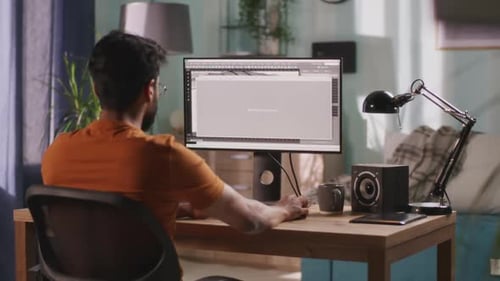 3D Designer Rendering Aircraft Model