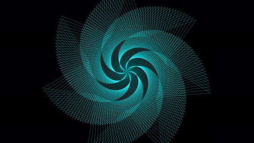 Radiation green swirl radio wave