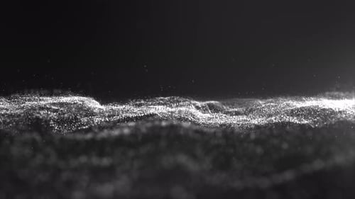 Abstract Flowing Digital Particle Wave Loop Background