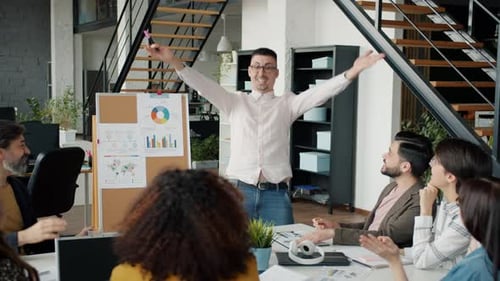 Presentation Success Met With Cheerful Applause