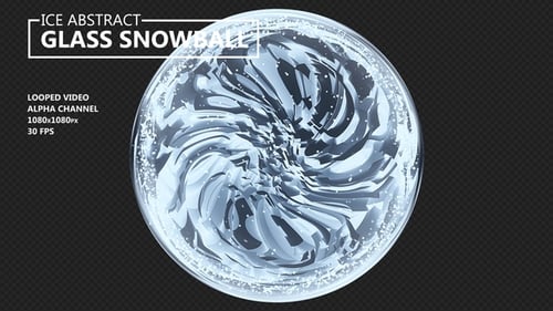 Eis-abstrakte Glas-Schneeball