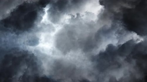 Ominous Gray Clouds Abstract Background