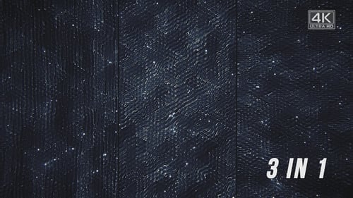 Abstract Wavy Lines and Particles Digital Background Loop