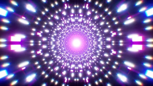 Points carrés blancs brillants et fluo