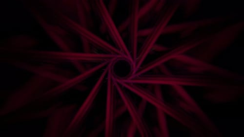 Wunderschöner bunter Trippy-Muster Animation Visual 3D Mandala Spiritueller Tunnel mit heiliger Geometrie