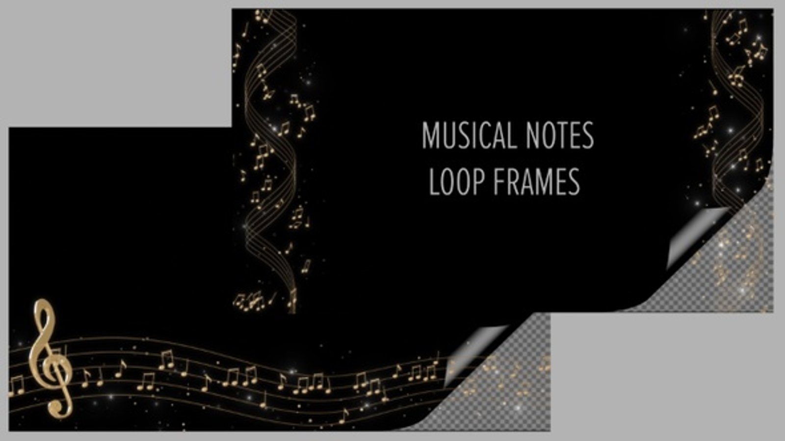Musical Notes Loop Frames, Overlays Motion Graphics ft. musical notes ...