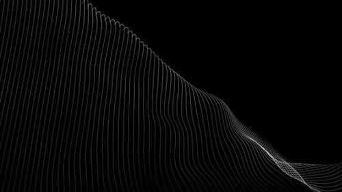 Abstract Waving Lines Grid Loop Background