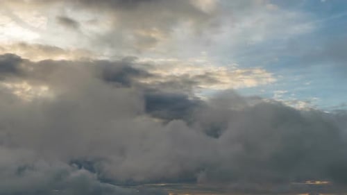 Dramatic Clouds Time-Lapse at Sunrise