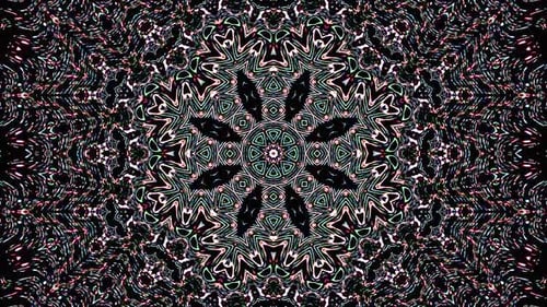 Abstract kaleidoscope shining beautiful red blue line smooth motion with shining light motion