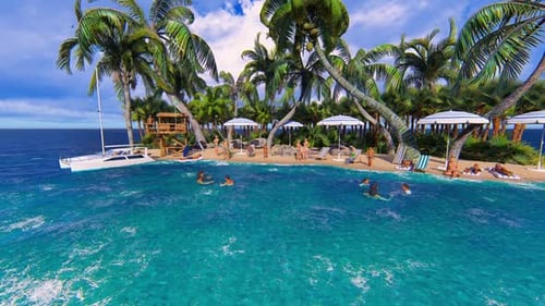 Beach Vacation On The Island Hd People