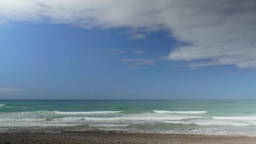 Atlantic Ocean Beach, Morocco Coast, Timelapse
