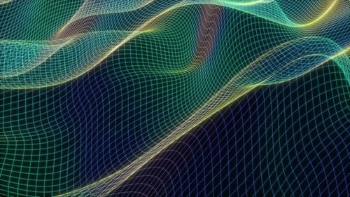 Color Wave Grid Bunter Hintergrund Informationstechnologie Konzept Datenfluss Wissenschaft Medizin