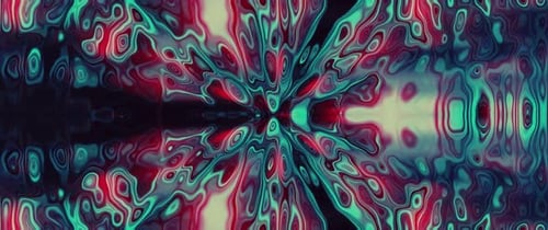 Colorful Swirling Abstract Liquid Loop Motion Background