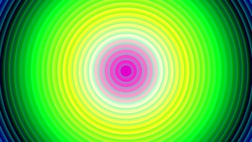 Vibrant Concentric Circles Expanding Abstract Loop Background